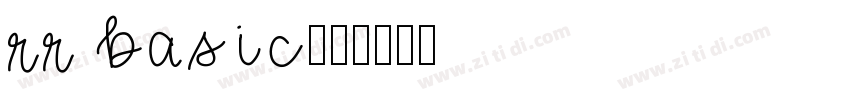 rr basic07字体转换